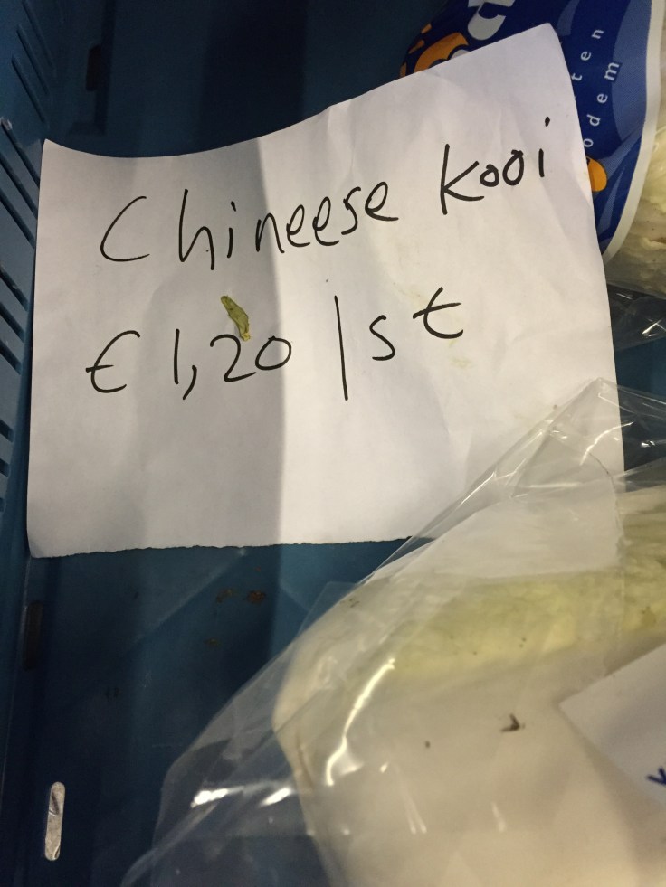 Chinese kool. Te Voet in de Stad. Foto Hendrik Vanden Abeele