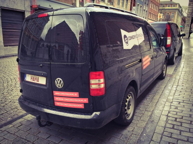 Comedybooking. Te Voet in de Stad. Foto Hendrik Elie Vanden Abeele