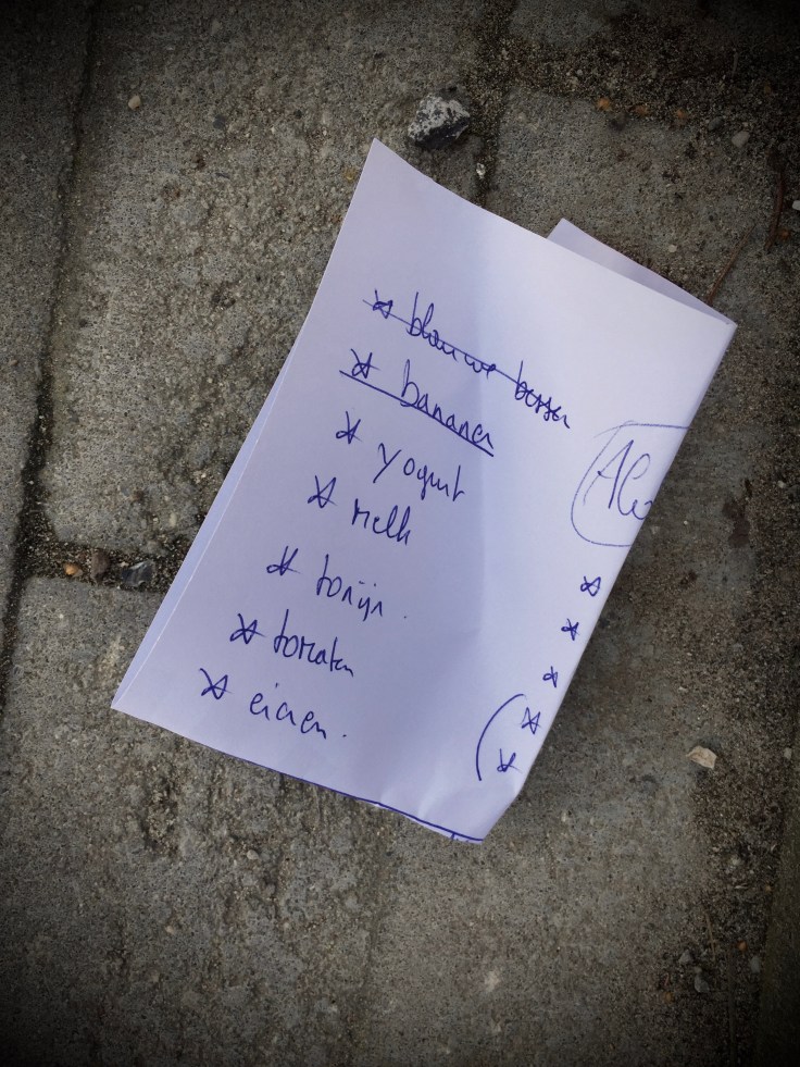 Groundtext #89 Tonijn. Leuven, Refugehof, 9 november 2015, Foto Hendrik Vanden Abeele. Te Voet in de Stad