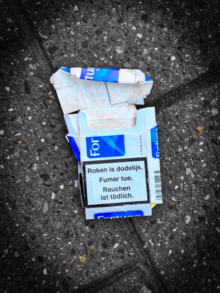 Nicotiana #2 Fortuna. Leuven, Brusselsestraat, 7 februari 2015, Foto Hendrik Elie Vanden Abeele. Te Voet in de Stad,