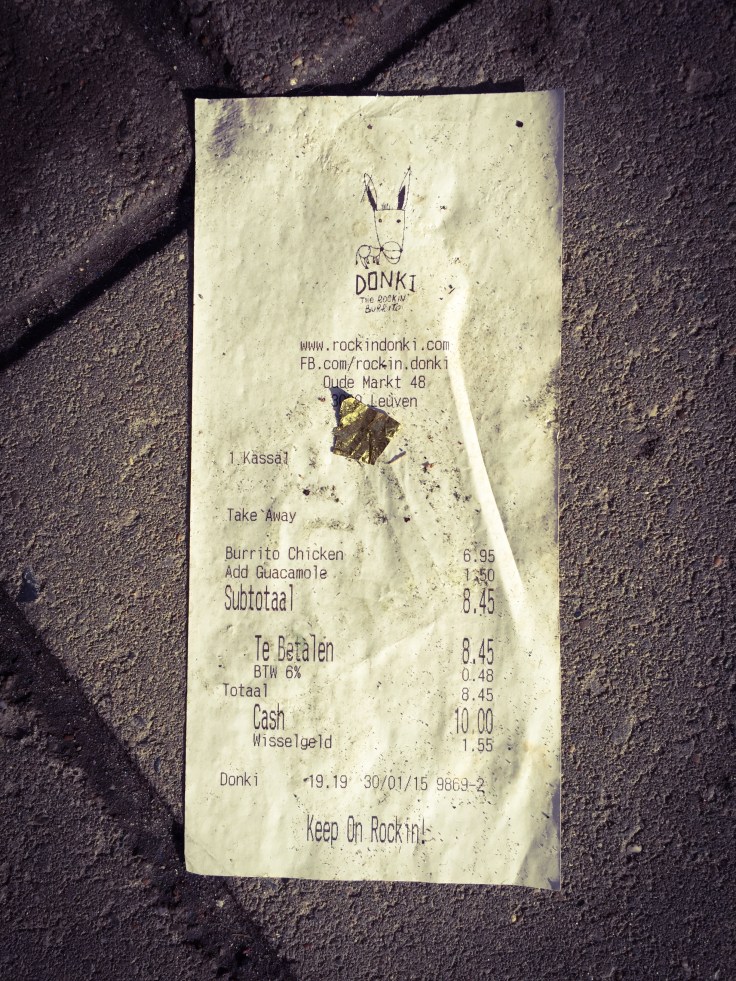 Ticketing #2 Donki. Leuven, Parijsstraat, 31 januari 2015, Foto Hendrik Elie Vanden Abeele. Te Voet in de Stad