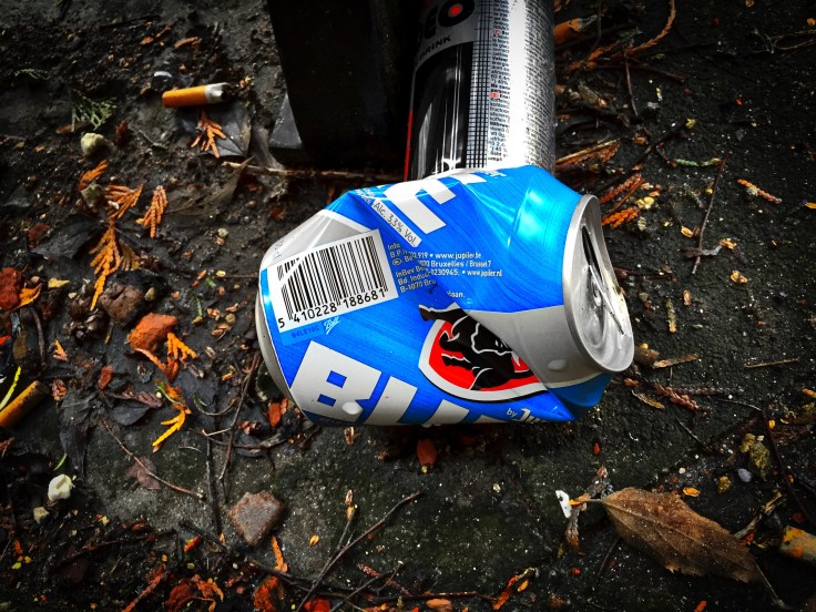 Booz #27 Jupiler Blue. Leuven, Kapucijnenvoer, 2 februari 2015, Foto Hendrik Elie Vanden Abeele. Te Voet in de Stad