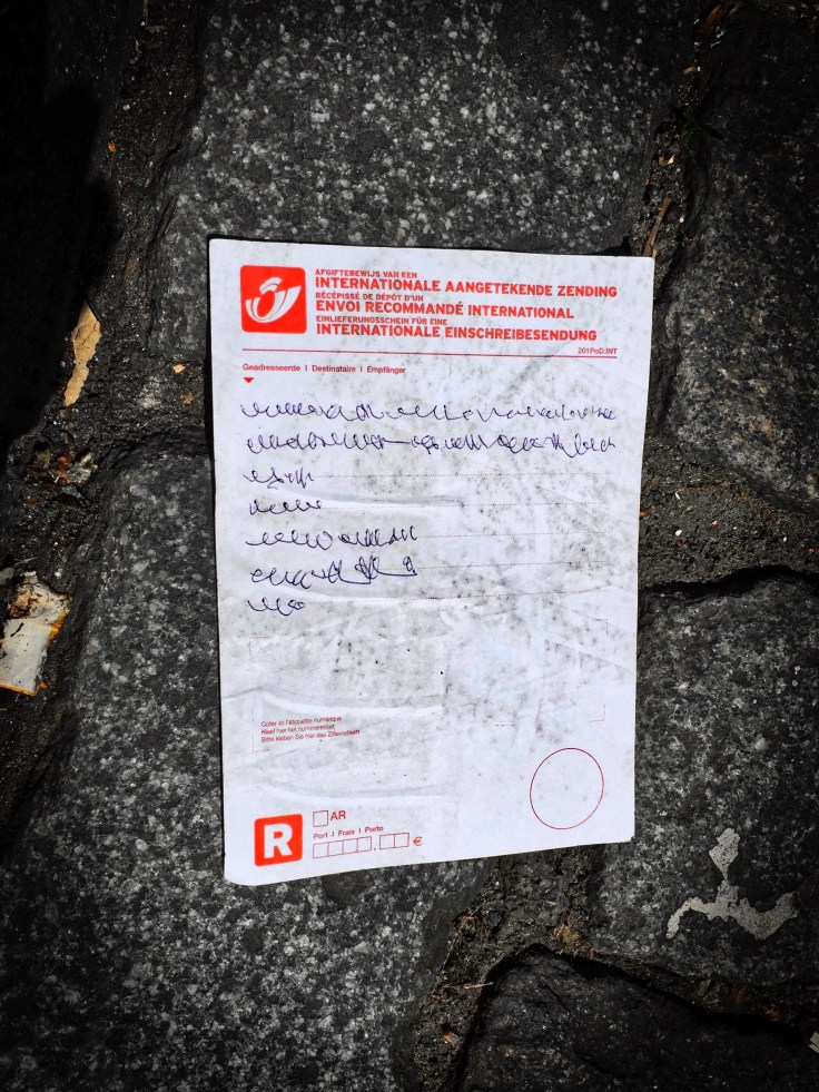 Groundtext #147 Leuven, Maria Theresiastraat, 15 juni 2015, Foto Hendrik Elie Vanden Abeele. Te Voet in de Stad